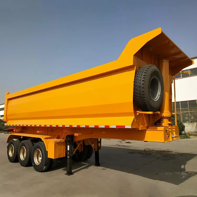 Heavy Duty 50T 3 Axle U Shape Dump Trailer high quality